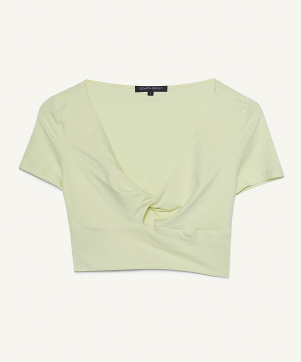 Crop Con Cut Out Para Mujer, Verde, hi-res image number null