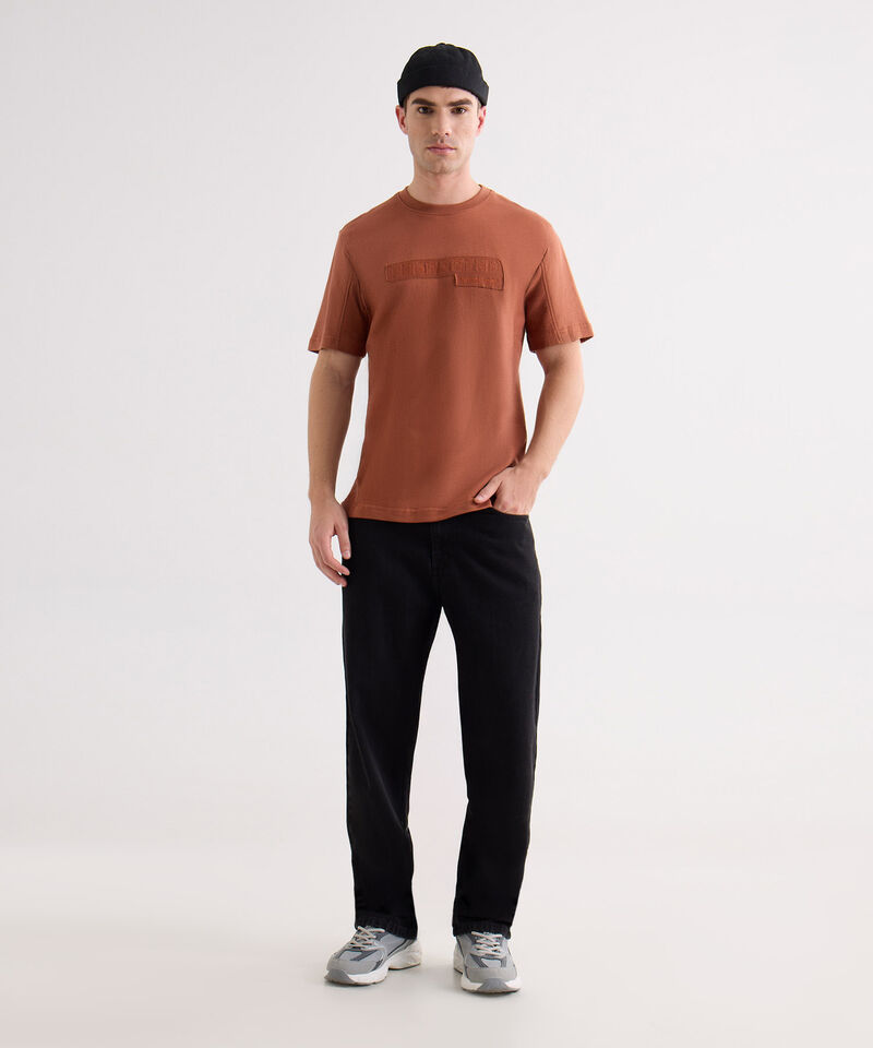 Camiseta con Bordado, Terracota, hi-res